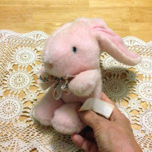 Vintage T. L. Toys Pink Bunny Rabbit